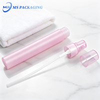 Flacon pulvérisateur vide en plastique de 10 ml à brume fine, type stylo, pour emballage de parfum, avec capacité d'impression sérigraphique