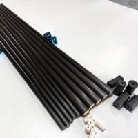 Tube d'arbre de queue de billard portable en fibre de carbone, ébauches de queue de billard Protapered avec remplissage en mousse, virole et insert de joint