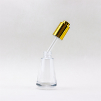 Usine De Luxe 30ml Transparent Conique Verre Essence Bouteille Dropper Haute Qualité Sérigraphié Boîte Emballé pour Diffuseur