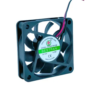 6015 DC 12V refroidisseur 5V 12V 24V double roulement à billes haute vitesse ventilateur à flux axial boîtier d'ordinateur ventilateur de refroidissement Bestfan 6015