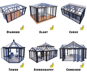 Solárium de Vidrio para Patio, Jardín, Terraza, Villa, Espacio Exterior, Casa de Vidrio para Perros, Cuatro Estaciones - Product Image 6