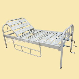 Yuanmei Manual Nursing <b>Bed</b> Double-Crank Flatbed Hospital <b>Bed</b> For Home Care Use - Product Image 2