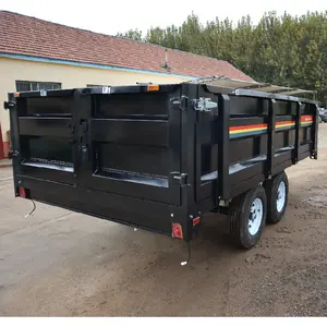 Remorque de ferme de Tigarl 50 tonnes camion et remorque moulés sous pression par remorque tandem à axe hydraulique résistant de chariot agricole pour le tracteur