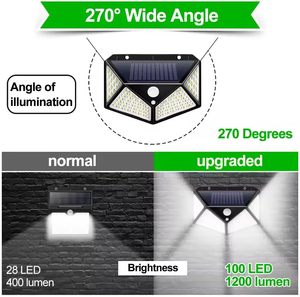 LED solar <b>light</b> <b>sensor</b> <b>light</b> 3-mode <b>light</b> <b>sensor</b> solar wall <b>light</b> IP65 waterproof outdoor courtyard <b>light</b> 5000K daylight 8-10 ho - Product Image 5