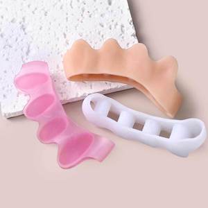 Correcteur d'hallux valgus en silicone, séparateur d'orteils pour orteils superposés, courbés et déformés, outil de manucure réutilisable - Product Image 4