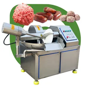 Mezclador de cuencos pequeños para salchichas al vacío, máquina cortadora de carne monofásica, 8L, 10L, 50L, 80L, 250