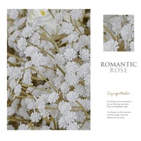 Fleurs artificielles de gypsophile en soie effet naturel de luxe, tiges de gypsophile blanches pour décorations de mariage, Thanksgiving et Noël