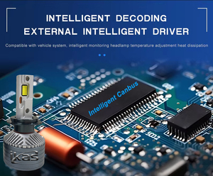 IKAS fábrica suministro Triple <span class=keywords><strong>rojo</strong></span> cobre tubos Led Auto faro 5580 LED Chips alta potencia 180W 360W LED 60000LM faros delanteros - Product Image 3