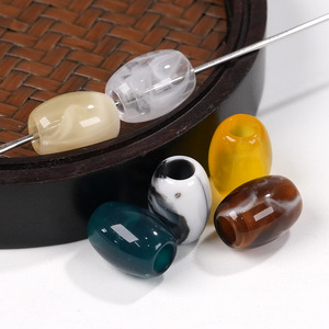 Cuentas Acrílicas Ovaladas <span class=keywords><strong>de</strong></span> 14mm, Dos Tonos, con Orificio Grande, para DIY, Correas <span class=keywords><strong>de</strong></span> Teléfono, Pulseras, Accesorios <span class=keywords><strong>de</strong></span> Ropa, Fabricación <span class=keywords><strong>de</strong></span> Joyería - Product Image 4