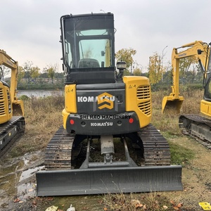 Garantie après-vente pour les projets de construction, excavatrice hydraulique sur chenilles Komatsu PC55 d'occasion de 5,5 tonnes - Product Image 3