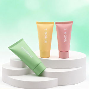 หลอดบรรจุภัณฑ์เครื่องสำอางน่ารัก ขนาด 10 มล. 30 มล. 50 มล. สีชมพู สีเหลือง ทำจากพลาสติก สำหรับโลชั่น ผลิตภัณฑ์ดูแลผิวหน้า พร้อมฝาเกลียว - Product Image 2