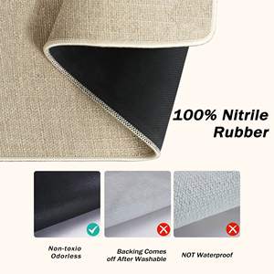 Alfombra de suelo interior/exterior con estampado de <span class=keywords><strong>acuarela</strong></span> de tulipán, alfombra reutilizable antideslizante personalizada para decoración del hogar, felpudo, alfombra, puerta de lino hecha a máquina - Product Image 4