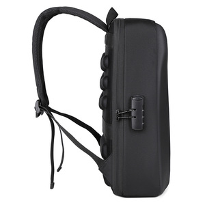 Sh3o R Hard Shell Laptop <b>Backpack</b> 20-35L Anti Theft Business Travel Unisex Solid Color <b>Computer</b> Interlayer - Product Image 3