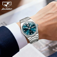 Montre mécanique automatique pour homme Jsdun 8996, montre-bracelet de luxe en acier inoxydable, avec date, semaine, luminescence, étanche