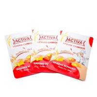 Emballage alimentaire imprimé sur mesure pour levure chimique, farine à pâtisserie, poudre de farine, sachet Doypack, pochette autoportante refermable avec fermeture éclair
