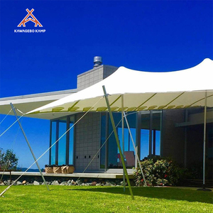 Tenda Kawagebo Kamp (KK) 26' <span class=keywords><strong>X</strong></span> 18' in Poliestere 44 ㎡   Tende Elastiche Impermeabili in PVC per Eventi Familiari e Fiere Commerciali da 17-22 Persone - Product Image 2