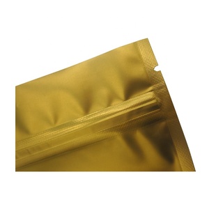 Sachet en aluminium et plastique à fermeture éclair, pochette debout en Mylar métallique or, avec fente européenne, colorée, 50 unités - Product Image 4