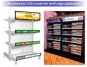 Supermarket Ultra Wide Strip Shelf Advertising Digital Signage Monitor Type Stretched Bar Lcd <b>Display</b> Screen CD231F3Z-001 High B - Product Image 4