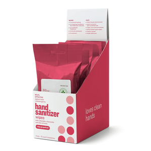 OEM Lingettes désinfectantes hypoallergéniques pour le nettoyage des mains à la lavande biologique et à l'aloès - Product Image 3