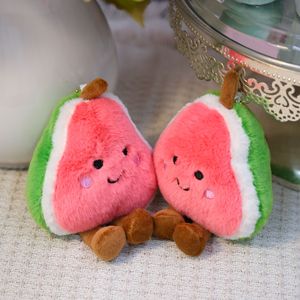 Porte-clés en peluche en forme de pastèque de <span class=keywords><strong>dessin</strong></span> <span class=keywords><strong>animé</strong></span>, mini poupée en peluche douce, pendentif de sac, décoration, petit cadeau pour enfants et couples, vente en gros - Product Image 3