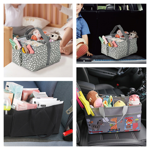 Grand organisateur portable de pépinière au design personnalisé, panier à couches pour bébé, <span class=keywords><strong>rangement</strong></span> pour sacs de maman - Product Image 5