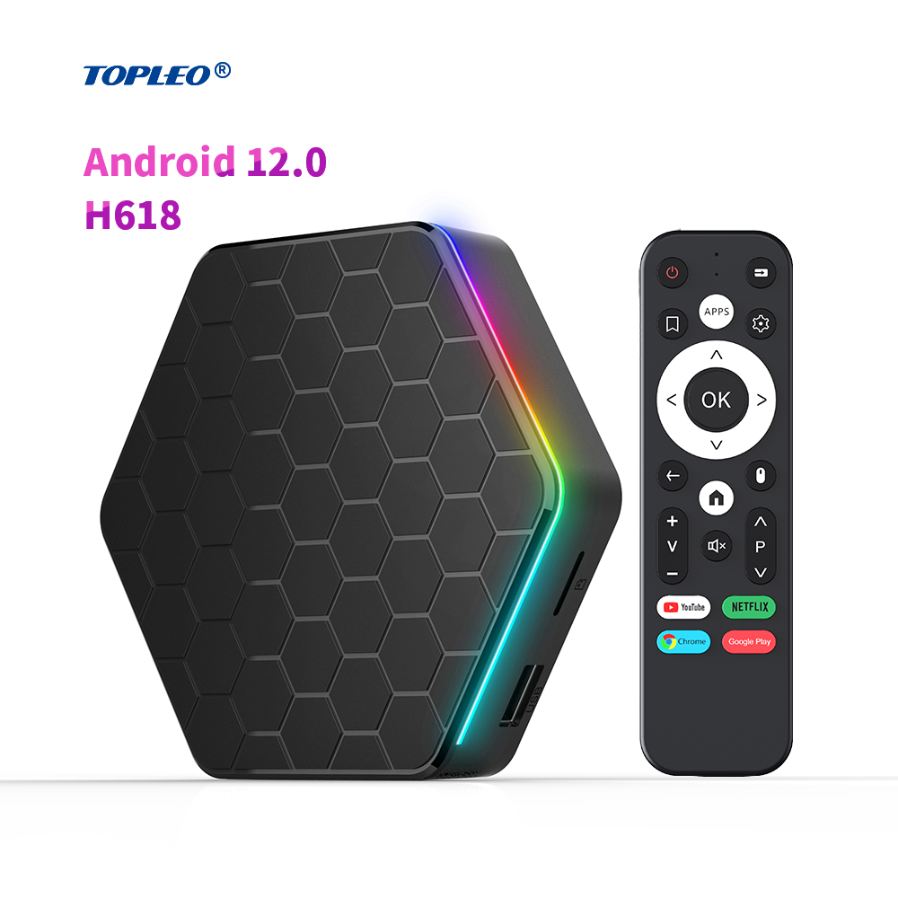 Topleo-decodificador de señal 4k Hd 6K, dispositivo de Tv inteligente con Wifi Dual, android 12, t95z plus, h618, nuevo producto