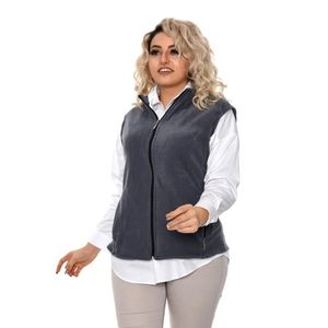 Gilet en polaire pour femme Vetre, beige clair, grande taille 1032 - Product Image 3