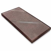 Panneau de cloison en verre feuilleté avec intercouche en maille métallique bronze, ultra-transparent, faible teneur en fer, irisé, translucide, décoratif, moderne, solide