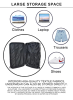 Valises de voyage modernes OEM, ensemble de 3 valises légères en ABS pour affaires, 20''24''28''