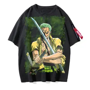 เสื้อยืดอะนิเมะ16สไตล์ Luffy Zoro Sanji Ace เสื้อยืดลายอนิเมะ3D