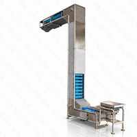 Convoyeur à godets vertical automatique de type Z avec godets en PP de qualité alimentaire