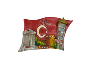 Turquía turismo nacional recuerdo resina nevera imán artesanía producto bandera turca creativo personalizado al por mayor - Product Image 3