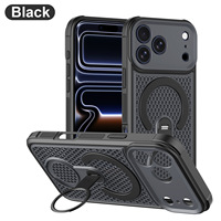 Coque de protection antichoc à dissipation thermique en nid d'abeille transfrontalière pour iPhone 17 Pro Max, iPhone 16 Pro, iPhone 14