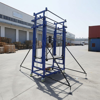 Échafaudage électrique de 8 m, décoration intérieure, chantier de construction, plateforme élévatrice mobile portable, élévateur pliable