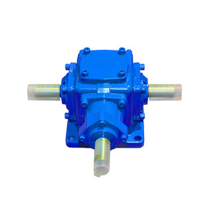 <b>T</b> Series 90 Degree Bevel Gear Box 1:1 3 Way Bevel Gearboxes Right Angle Hollow Shaft Gearbox Reducer - Product Image 1