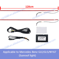 Bande lumineuse LED pour toit ouvrant pour voiture Lumière d'ambiance Auto Fenêtres décoratives pour Mercedes Benz GLE GLS W167 Mise à niveau intérieure