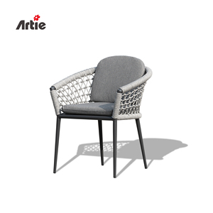 Artie <span class=keywords><strong>Modena</strong></span> mobili da esterno da terrazza in metallo Set da bistrot in corda intrecciata Set da <span class=keywords><strong>giardino</strong></span> mobili da esterno bistrot tavolo e sedie - Product Image 4