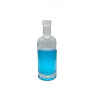 Bouteille de tequila personnalisée de petite capacité, bouteille de vodka ronde, bouteille de vin de fruits de 350 ml