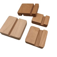 Support et présentoir pour cartes de visite en bois massif avec gravure, taille et forme personnalisables