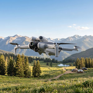 Mini 4 Pro Drone de Voyage Pliable RC 2 Télécommandes Fly More Combo Plus 45 Min de Vol Prise de Vue Verticale Vidéo 4K - Product Image 1