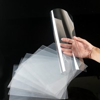 Feuille de PVC transparente brillante et lisse pour impression personnalisée, fabrication d'étiquettes pour impression commerciale