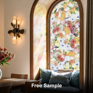 ฉนวนกันความร้อนสำหรับตกแต่งฟิล์มติดหน้าต่างลายดอกไม้ออกแบบได้ตามต้องการสำหรับตลาดเยอรมันโฮมออฟฟิศ - Product Image 4