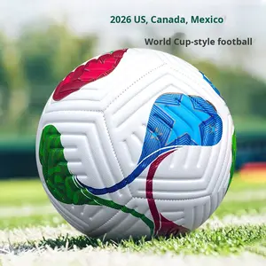 Nuevo Balón <span class=keywords><strong>de</strong></span> Fútbol Cosido a Máquina <span class=keywords><strong>de</strong></span> Tres Anillos, Antiexplosión, Modelo MJM2026JF, Estados Unidos-Canadá-México No. 5 PU para Entrenamiento <span class=keywords><strong>de</strong></span> Competición en PVC - Product Image 3