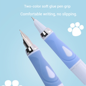 <span class=keywords><strong>Stylo</strong></span> <span class=keywords><strong>plume</strong></span> effaçable en plastique Kawaii avec motif de patte de chat, encre sensible à la chaleur par friction magique, pour les fournitures scolaires des étudiants, papeterie - Product Image 3