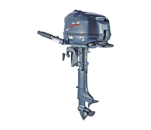Moteur hors-bord à essence 6HP 4 temps refroidi par eau, démarrage manuel, commande par manette pour bateau de pêche - Product Image 3