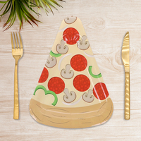 Assiette en papier imprimé jetable écologique de 7/9 pouces assiette en papier découpé compostable pour la fête