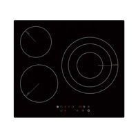 Système de cuisson à induction invisible en verre portable 6600W Appareil électroménager de cuisine électrique Plaque de cuisson intégrée 4 brûleurs Cuisinières