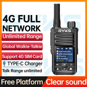 XIN POC Radio Walkie Talkie 4G de 5000 km, 199 Canales, Llamada Individual y de Grupo, Cargador Tipo-C, para Camping y PTT Global - Product Image 2