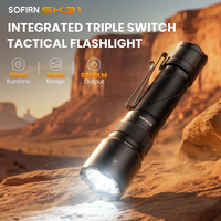 Lampe torche LED Sofirn SK31 6800 lumens, super lumineuse et puissante, lampe de travail professionnelle, rechargeable par USB-C, batterie 21700, projecteur