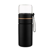 Séparation du thé bouteille thermo en acier inoxydable 316 tasse thermos filtre tasse à thé avec infuseur en verre sépare les bouteilles d'eau de thé